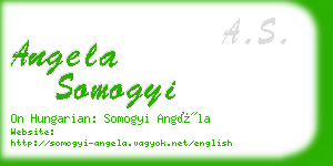 angela somogyi business card